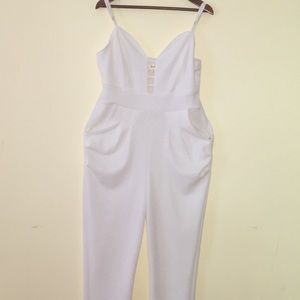 LOVE J JUMPSUIT ALL WHITE